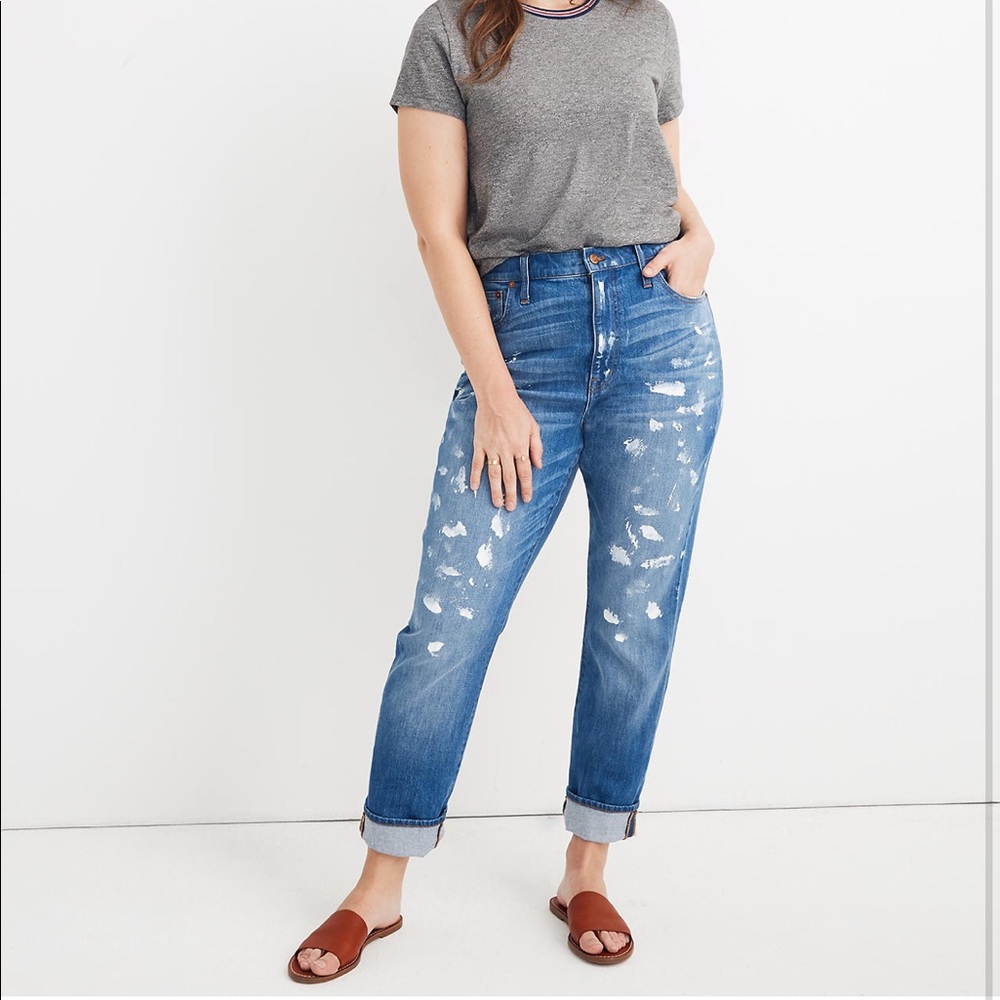 Madewell High Rise Slim Boyjean Painter Edition